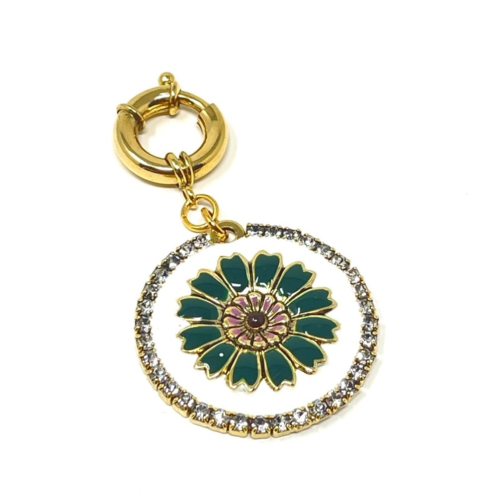 New Anthropologie Tova Petals Crystal Charm - Picture 2 of 5